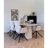 Valerio Designer Stuhl 2er Set Stoff Drehfunktion - Ergonomischer Komfort, Modernes Design