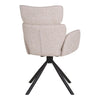 Valerio Designer Stuhl 2er Set Stoff Drehfunktion - Ergonomischer Komfort, Modernes Design
