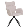 Valerio Designer Stuhl 2er Set Stoff Drehfunktion - Ergonomischer Komfort, Modernes Design