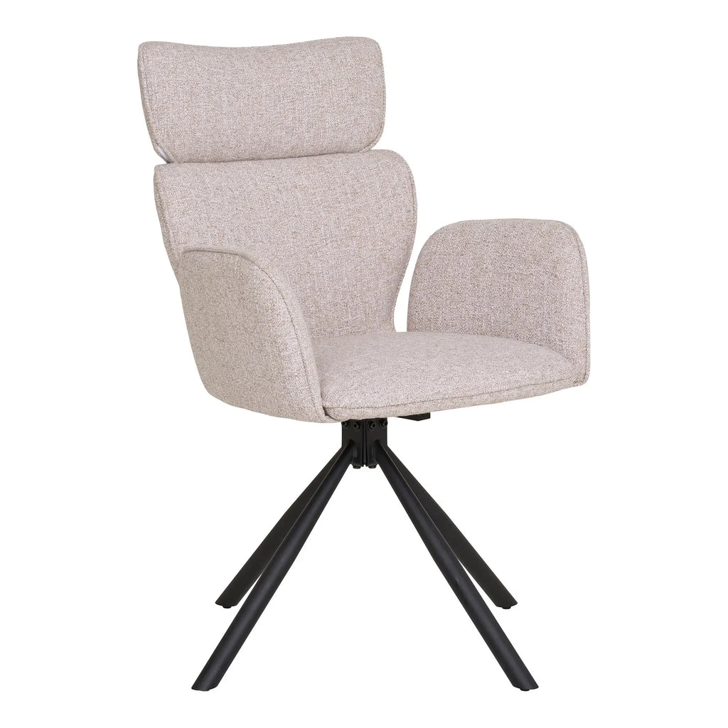 Valerio Designer Stuhl 2er Set Stoff Drehfunktion - Ergonomischer Komfort, Modernes Design
