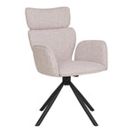 Lade das Bild in den Galerie-Viewer, Valerio Designer Stuhl 2er Set Stoff Drehfunktion - Ergonomischer Komfort, Modernes Design
