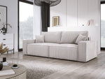 Lade das Bild in den Galerie-Viewer, Designer Cord Sofa Velanova: Modernes Schlafsofa mit Klappfunktion für Ihr Wohnzimmer

