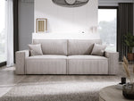 Lade das Bild in den Galerie-Viewer, Designer Cord Sofa Velanova: Modernes Schlafsofa mit Klappfunktion für Ihr Wohnzimmer
