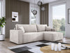 Luxuriöses Velanova Cord Ecksofa mit Schlaffunktion und praktischem Stauraum