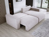 Modernes L-Form Cord Ecksofa Carl mit Schlaffunktion und integriertem Bettkasten