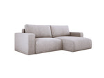 Lade das Bild in den Galerie-Viewer, Modernes L-Form Cord Ecksofa Carl mit Schlaffunktion und integriertem Bettkasten
