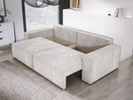 Lade das Bild in den Galerie-Viewer, Designer Cord Sofa Velanova: Modernes Schlafsofa mit Klappfunktion für Ihr Wohnzimmer
