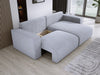 Modernes L-Form Cord Ecksofa Carl mit Schlaffunktion und integriertem Bettkasten