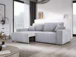 Lade das Bild in den Galerie-Viewer, Designer Cord Sofa Velanova: Modernes Schlafsofa mit Klappfunktion für Ihr Wohnzimmer
