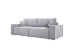 Lade das Bild in den Galerie-Viewer, Designer Cord Sofa Velanova: Modernes Schlafsofa mit Klappfunktion für Ihr Wohnzimmer
