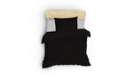 Lade das Bild in den Galerie-Viewer, Luxuriöses Schwarzes Satin-Bettwäsche-Set: Glatt, Elegant &amp; Schlafzimmer-Komfort

