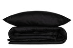 Lade das Bild in den Galerie-Viewer, Luxuriöses Schwarzes Satin-Bettwäsche-Set: Glatt, Elegant &amp; Schlafzimmer-Komfort
