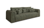 Lade das Bild in den Galerie-Viewer, Big Buddy Designer 3-Sitzer Sofa: Gemütlichkeit, Schlaffunktion &amp; Stauraum in Breitcord
