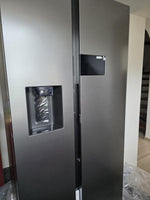 Lade das Bild in den Galerie-Viewer, Samsung RS90F65EDTEF Bespoke AI Side-by-Side Kühlschrank mit AI Home Display und Wasserspender
