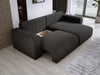 Modernes L-Form Cord Ecksofa Carl mit Schlaffunktion und integriertem Bettkasten