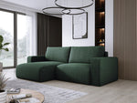Lade das Bild in den Galerie-Viewer, Modernes L-Form Cord Ecksofa Carl mit Schlaffunktion und integriertem Bettkasten
