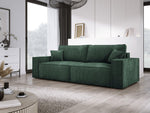 Lade das Bild in den Galerie-Viewer, Designer Cord Sofa Velanova: Modernes Schlafsofa mit Klappfunktion für Ihr Wohnzimmer
