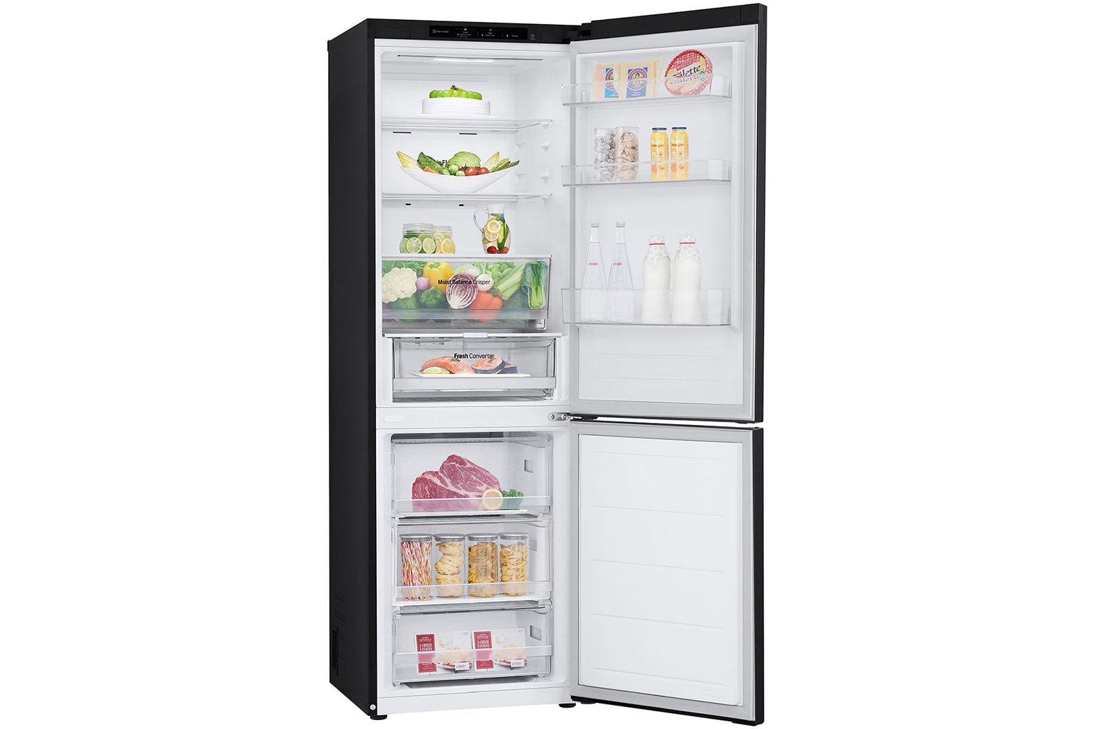 LG Kühl-Gefrierkombination 344L: Smart Inverter, Linear Cooling, C-Klasse Effizienz