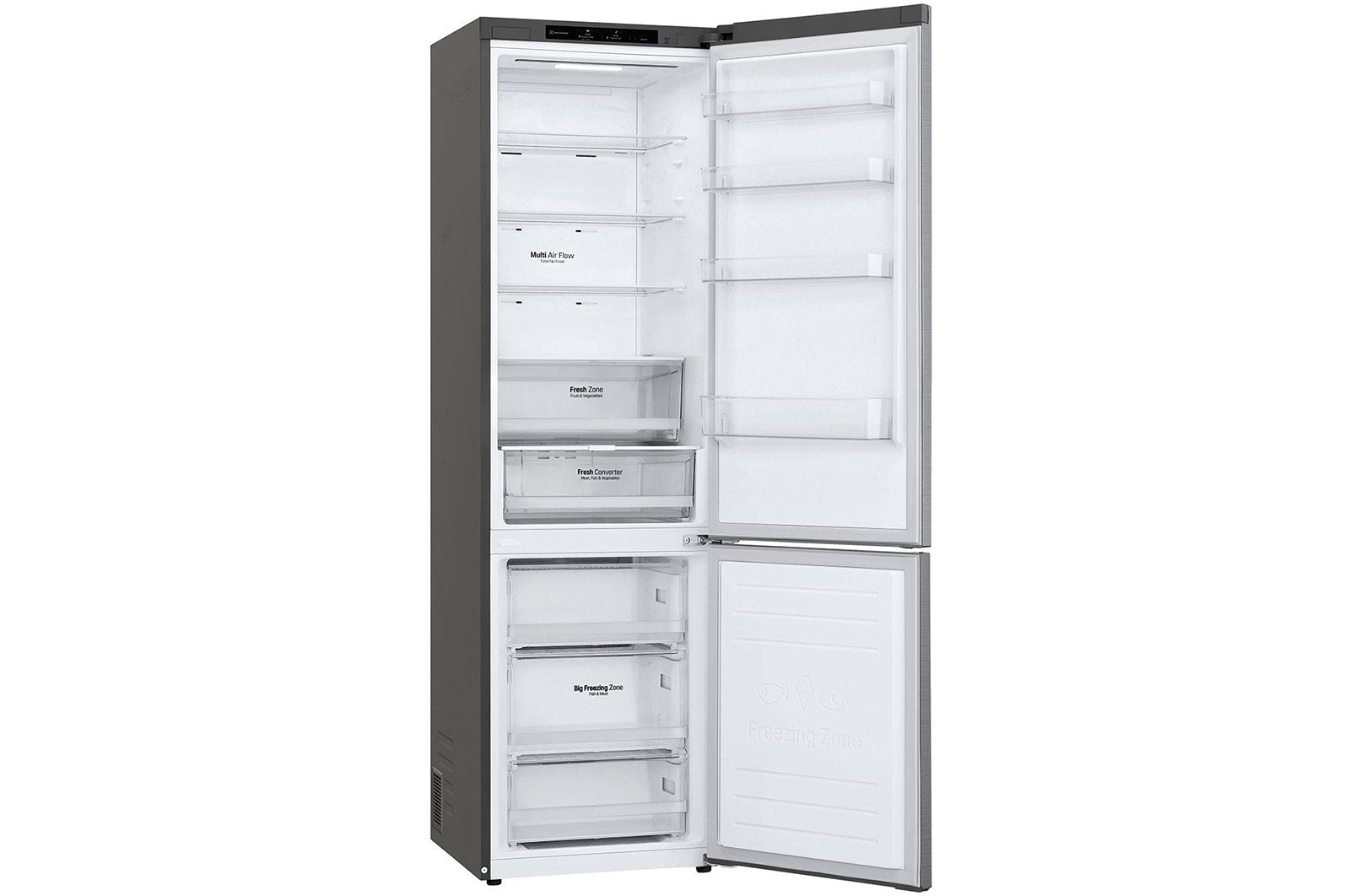 LG Kühl-Gefrierkombination Smart Inverter Compressor®, 384L, EEK C, 203cm hoch