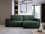 Lade das Bild in den Galerie-Viewer, Modernes L-Form Cord Ecksofa Carl mit Schlaffunktion und integriertem Bettkasten
