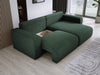 Modernes L-Form Cord Ecksofa Carl mit Schlaffunktion und integriertem Bettkasten