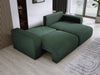 Modernes L-Form Cord Ecksofa Carl mit Schlaffunktion und integriertem Bettkasten