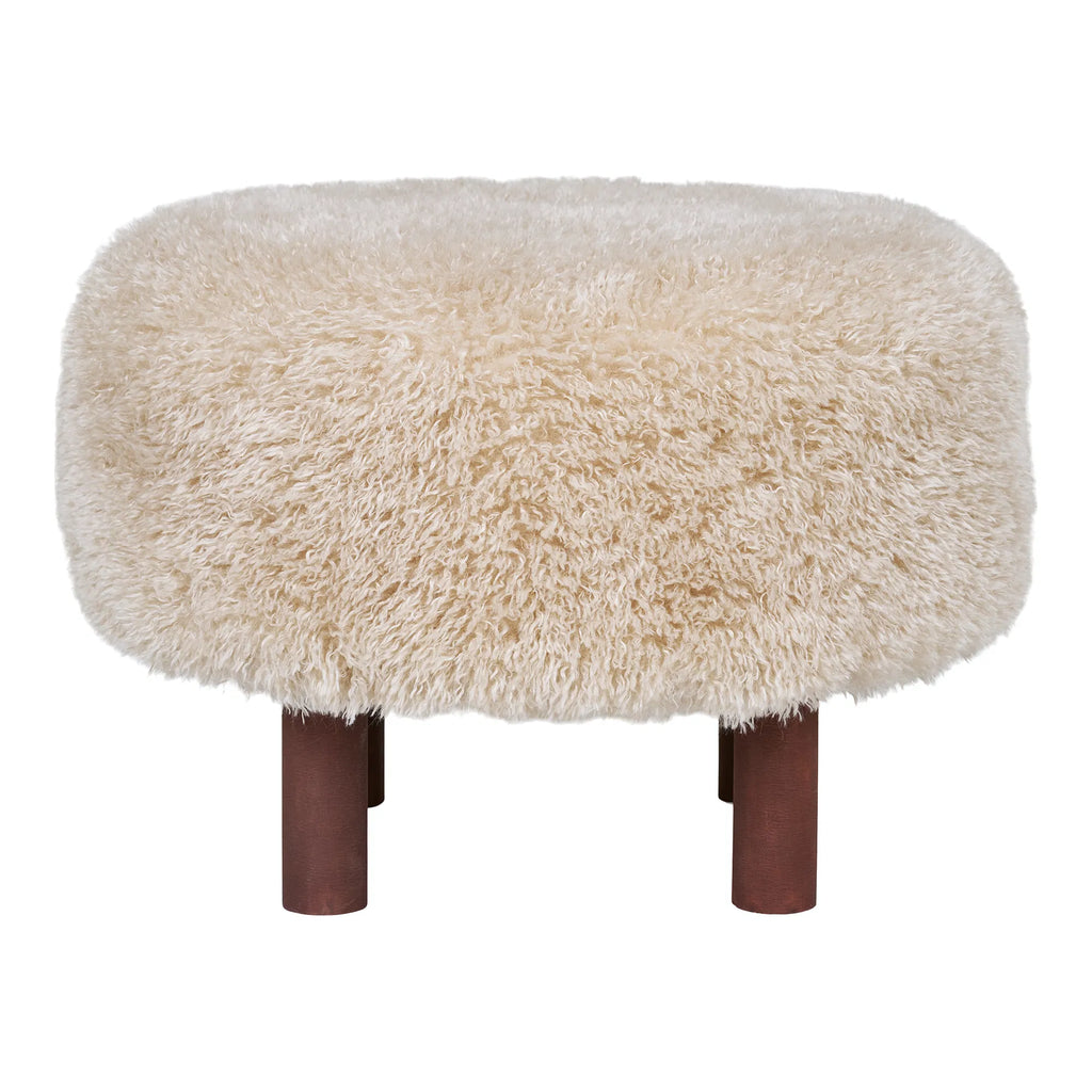 Lizzy Flauschiger Samt Beistellhocker – Moderner Sitzhocker mit Komfort und Stil