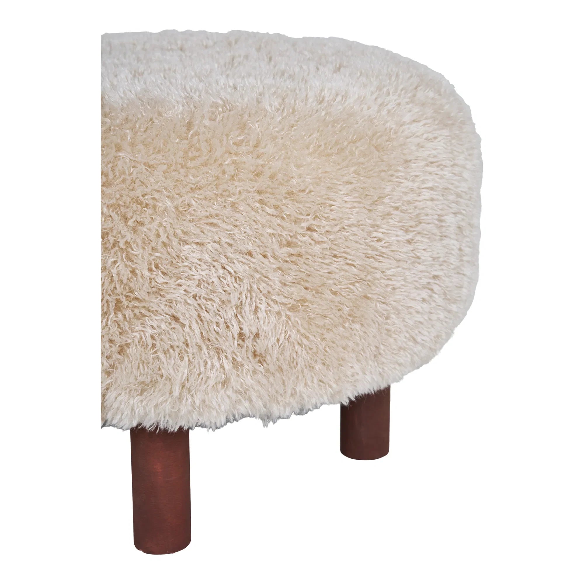 Lizzy Flauschiger Samt Beistellhocker – Moderner Sitzhocker mit Komfort und Stil