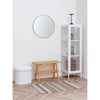 Eleganter Lumino Bouclé Beistellhocker: Weiß, Praktischer Stauraum, Stilvolles Design