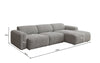 Luxuriöses L-Sofa Calm Bouclé – Modernes Designer-Ecksofa für Ihr Zuhause
