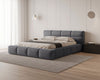 Lora Samt Designer Polsterbett mit Stauraum: Eleganz und Funktion vereint