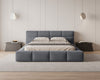 Lora Samt Designer Polsterbett mit Stauraum: Eleganz und Funktion vereint