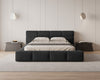 Lora Samt Designer Polsterbett mit Stauraum: Eleganz und Funktion vereint