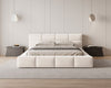 Lora Samt Designer Polsterbett mit Stauraum: Eleganz und Funktion vereint