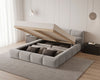 Lora Samt Designer Polsterbett mit Stauraum: Eleganz und Funktion vereint