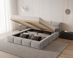 Lade das Bild in den Galerie-Viewer, Lora Samt Designer Polsterbett mit Stauraum: Eleganz und Funktion vereint

