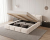 Lora Samt Designer Polsterbett mit Stauraum: Eleganz und Funktion vereint
