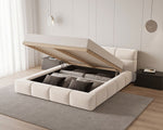 Lade das Bild in den Galerie-Viewer, Lora Samt Designer Polsterbett mit Stauraum: Eleganz und Funktion vereint
