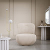 Eleganter Kyoto Designer Bouclé Sessel mit 360° Drehfunktion – Komfort trifft Stil