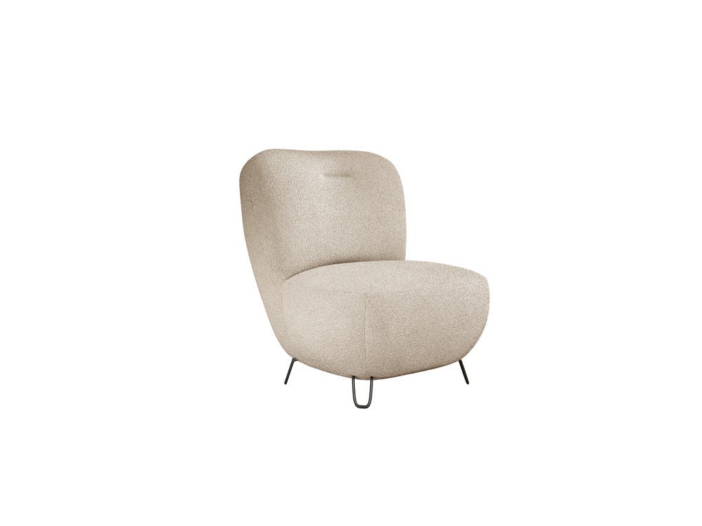 Tokyo Designer Bouclé Sessel: Gemütlicher, Stilvoller Polstersessel für Modernes Wohnen
