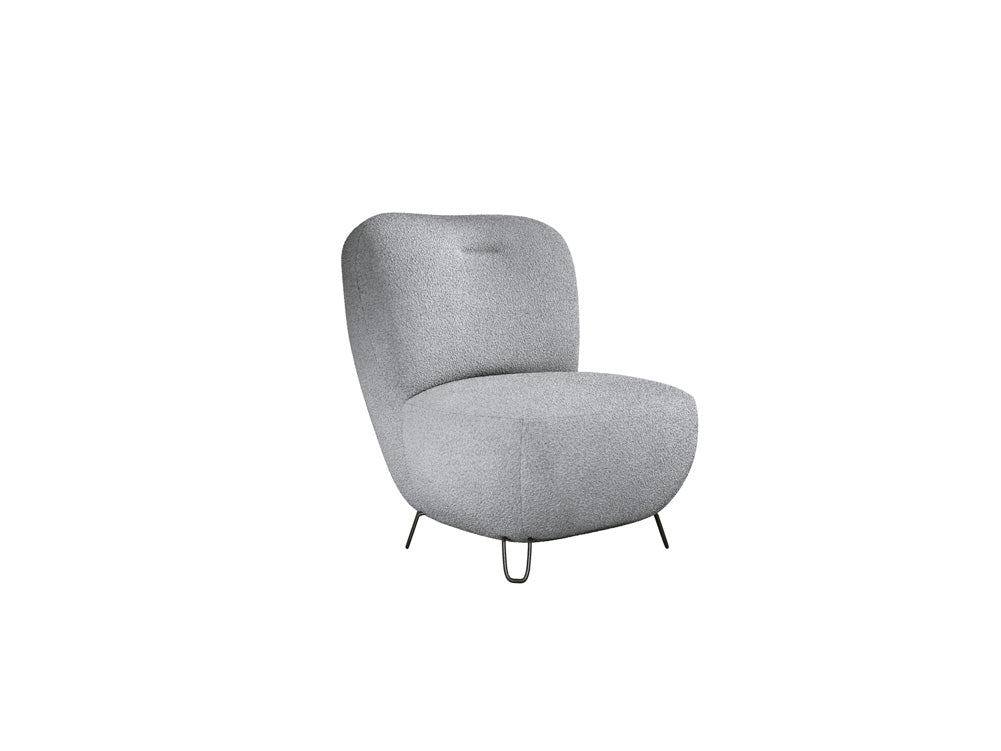Tokyo Designer Bouclé Sessel: Gemütlicher, Stilvoller Polstersessel für Modernes Wohnen