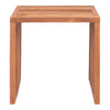Eleganter Massivholz Teakholz Beistelltisch Riviera für Garten und Balkon