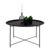 Eleganter Designer Couchtisch Alina mit Glasplatte und Metallgestell für Modernes Wohnzimmer