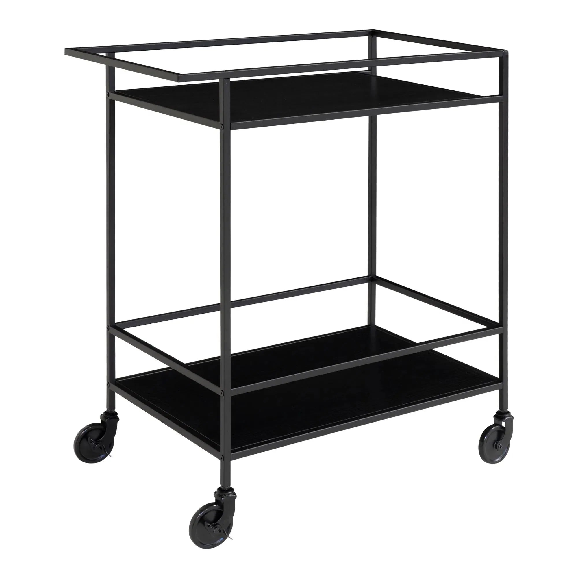 Eleganter Quarto Servierwagen Metallgestell: Vielseitiger Rollwagen für Küche & Bar