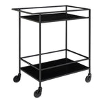 Lade das Bild in den Galerie-Viewer, Eleganter Quarto Servierwagen Metallgestell: Vielseitiger Rollwagen für Küche &amp; Bar
