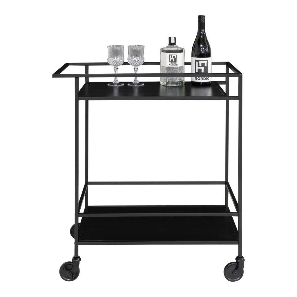 Eleganter Quarto Servierwagen Metallgestell: Vielseitiger Rollwagen für Küche & Bar