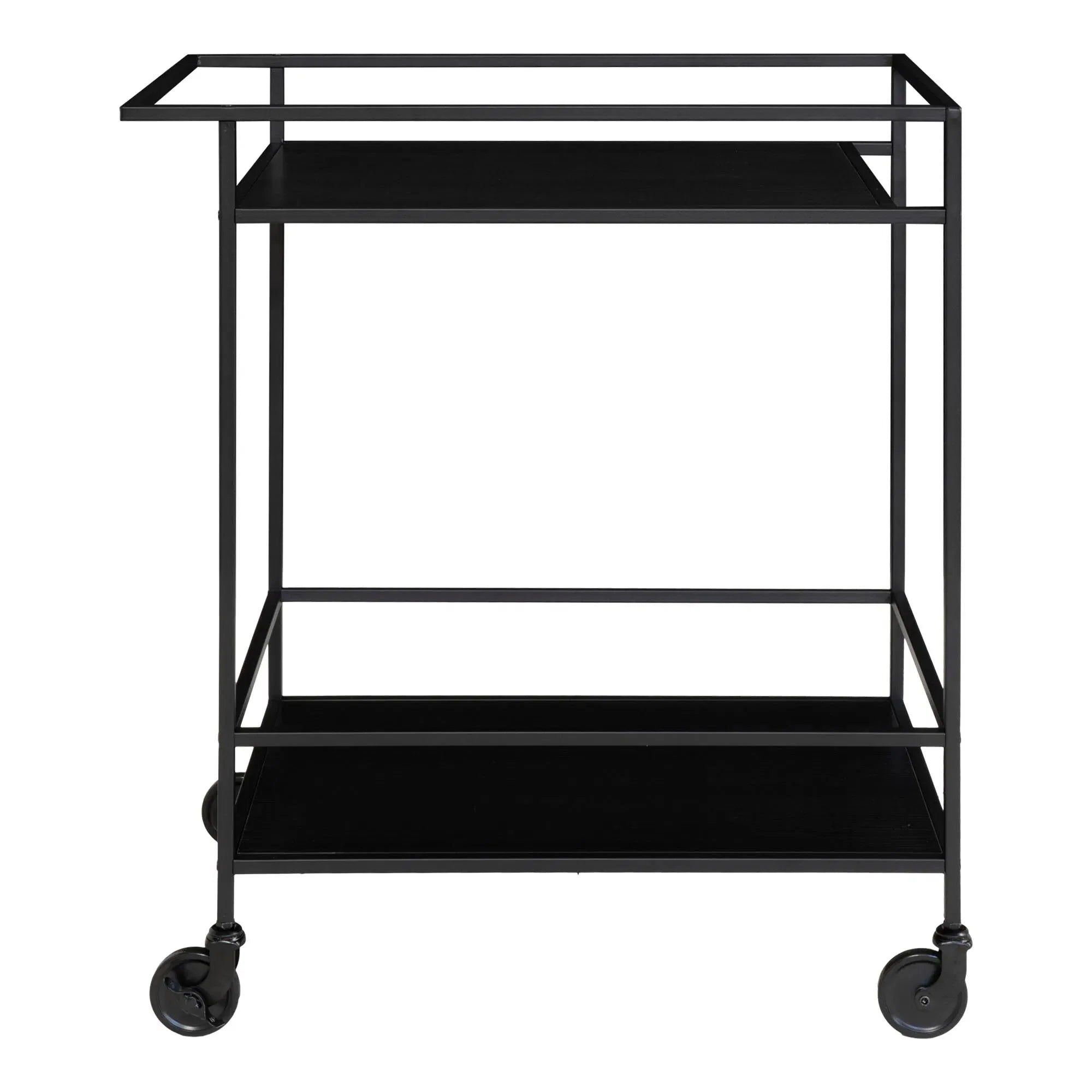 Eleganter Quarto Servierwagen Metallgestell: Vielseitiger Rollwagen für Küche & Bar