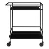 Eleganter Quarto Servierwagen Metallgestell: Vielseitiger Rollwagen für Küche & Bar
