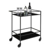 Eleganter Quarto Servierwagen Metallgestell: Vielseitiger Rollwagen für Küche & Bar