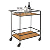 Eleganter Quarto Servierwagen Metallgestell: Vielseitiger Rollwagen für Küche & Bar